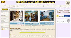 Desktop Screenshot of circolodegliartistimodena.it
